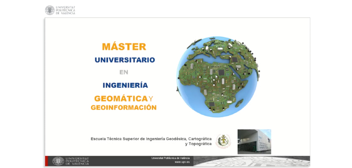 Máster en Geomática y Geoinformación de la UPV